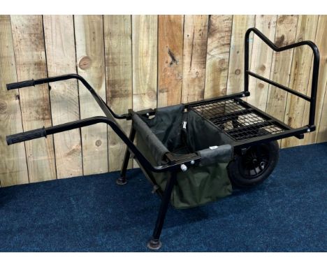 Portable fishing tackle wheel barrow. 