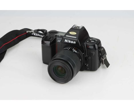 A Nikon N8008 SLR Camera,with Nikkor 35-80mm zoom lens