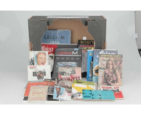 A Selection of Various Camera Books,including books on Leica, Rollei, Zeiss and more (a lot)