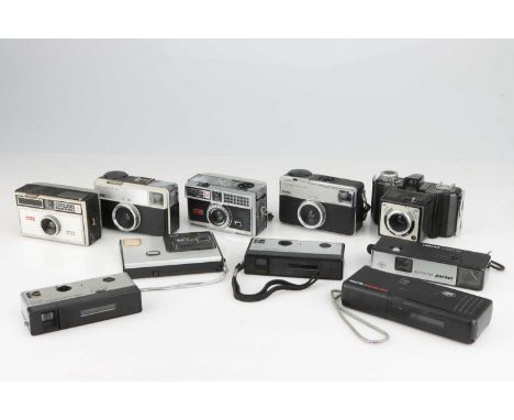 A Large Selection of Instamatic Type Cameras,from various makers but predominantly Kodak (a lot)