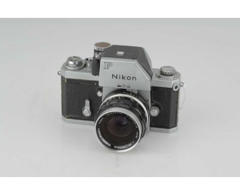 A Nikon F Photomic FTn SLR Camera,chrome, serial no. 6541611, with Nikon Nikkor-S f/2.8 35mm lens, black, serial no. 920528, 