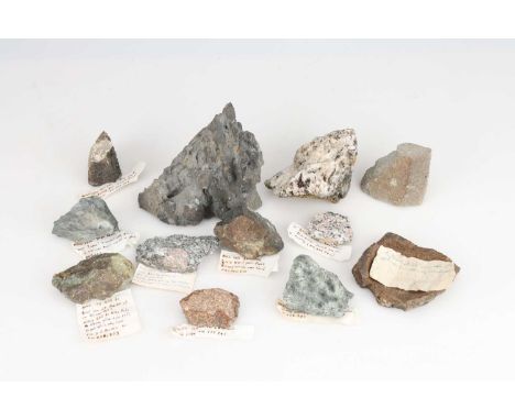 A Large collection of Minerals, From the Tomkeieff Collectionseveral cases of stones, minerals, and specimens, some with old 