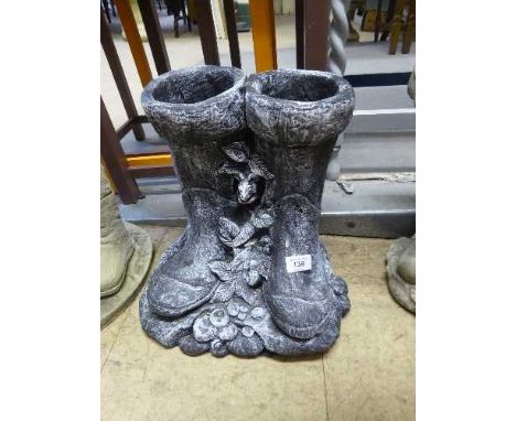 A garden boot planter 