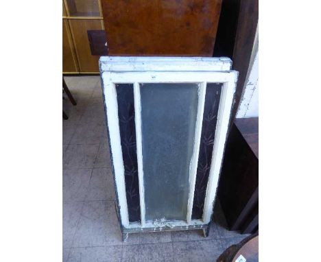 Two stained glass sash windows