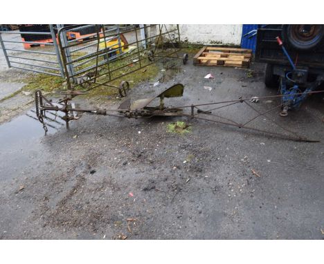Vintage iron framed plough