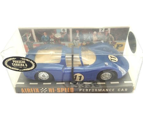 Vintage slot car Airfix Porsche Carrera 6, boxed, ready to run. P&amp;P Group 1 (£14+VAT for the first lot and £1+VAT for sub