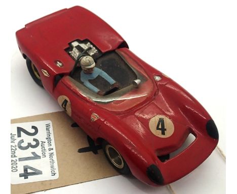 Vintage slot car, kit built, body on brass chassis, fixed wheels. P&amp;P Group 1 (£14+VAT for the first lot and £1+VAT for s