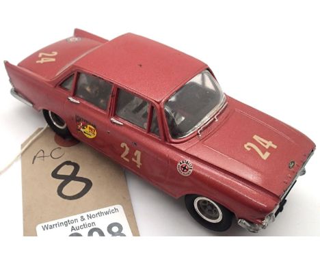 Vintage slot car, Airfix body on brass chassis, steering wheels. P&amp;P Group 1 (£14+VAT for the first lot and £1+VAT for su