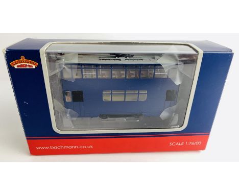 Bachmann OO Gauge CE00607 Tram Car Blue - Boxed. P&amp;P Group 1 (£14+VAT for the first lot and £1+VAT for subsequent lots) 