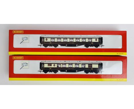 2x Hornby OO Gauge Pullman Passenger Car Coaches - With Working Table Lamps - To Include: R4165 No.167, R4163 No.64 All Boxed