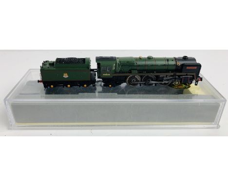 Dapol ND-095C Britannia Pacific Class 'Robin Hood' BR Green Loco - NON RUNNER - SOLD AS SEEN - Boxed. P&amp;P Group 1 (£14+VA