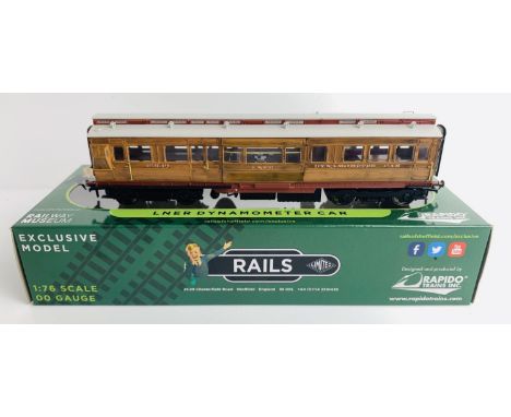 Rapido / Rails of Sheffield OO Gauge 1938 'LNER Dynamometer Car' Coach - Mint - Boxed. P&amp;P Group 2 (£18+VAT for the first