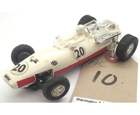 Vintage slot car, Airfix body on adjustable chassis, steering wheels. P&amp;P Group 1 (£14+VAT for the first lot and £1+VAT f