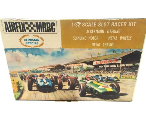 Vintage slot car, Airfix MRRC kit Eagle Weslake, built and in original box. P&amp;P Group 1 (£14+VAT for the first lot and £1