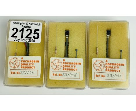 3x Cockrobin N Gauge SN/21A Colour Light Signals - All Boxed. P&amp;P Group 1 (£14+VAT for the first lot and £1+VAT for subse