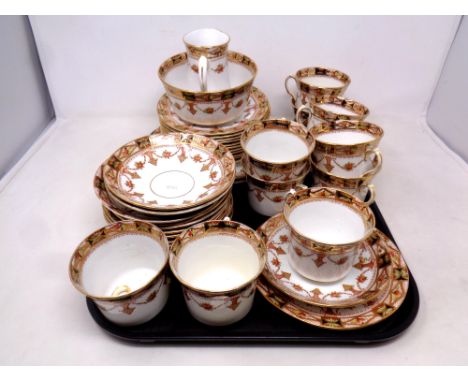 A thirty-nine piece 19th century Park Palace china tea service 