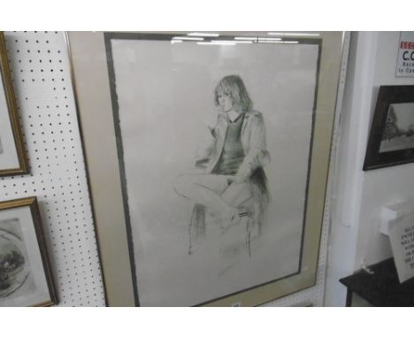 AN ADRIAN GEORGE LIMITED EDITION LITHOGRAPH "FRENCH MAID"