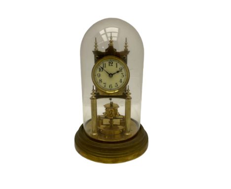 Gustav Becker 400-day torsion clock, serial No 2056379, with an adjustable rotary torsion pendulum and intact suspension, wit