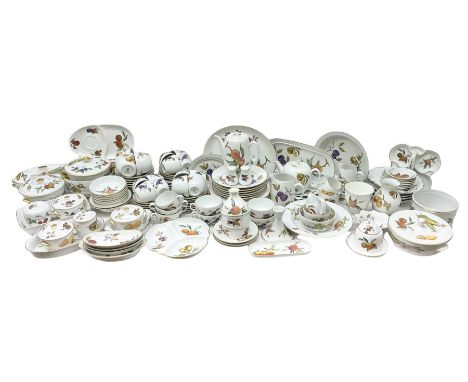 Royal Worcester Evesham ceramics, tea and dinner wares, to include, three covered tureens, coffee pot, teapot, milk jug, thre