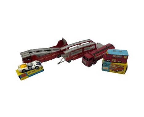 Corgi and Dinky Diecast interest ; to include a boxed and  barely used Corgi 426 Chipperfields booking mobile office van with