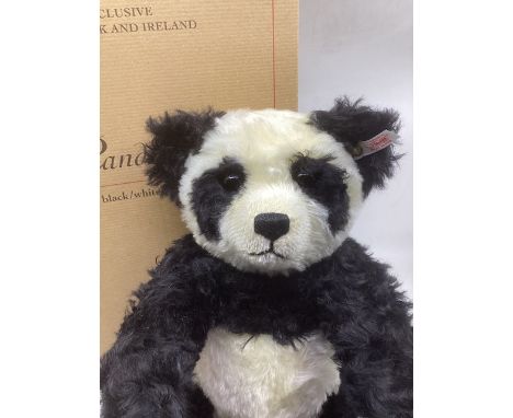 Steiff 661103 vintage Panda teddy bear toy 40cm with box. As sold-handsome! (1)