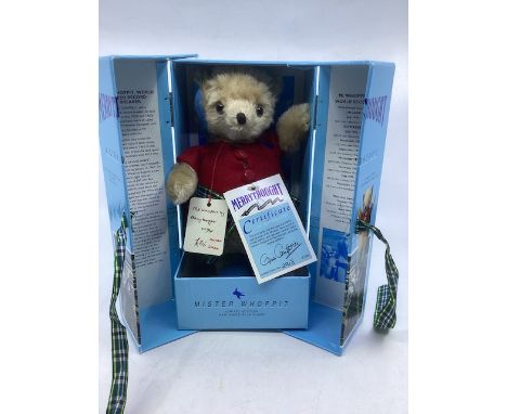 Merrythought vintage boxed toy; Mr whoppit Donald campbell replica toy, in original case as sold , with tags (1)  