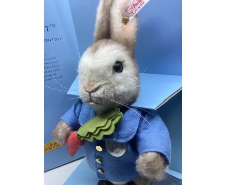 Steiff Vintage boxed &nbsp;German Beatrix Potter 354168 boxed toy ; Beatrix Potter 100yr anniversary toy Peter rabbit toy(1)