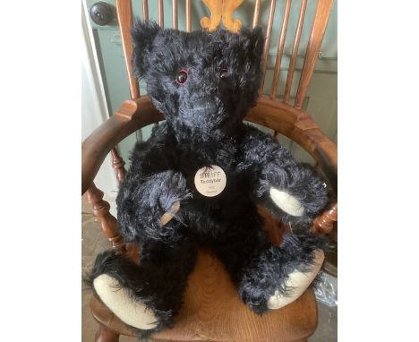 Steiff very large 71cm 1912 replica Titanic Black bear, ref 407284 all boxed with shipper, as sold -a wonderful oversized Her