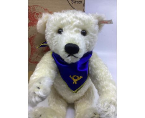 Steiff 995705 Champagne teddy bear vintage 2000 32cm special model made for the German postal museum Shampus (1 boxed as sold