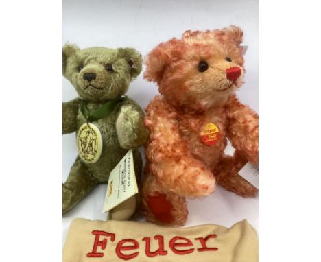 Steiff boxed teddy bears x 2 ; to include a Teddybear 671456 museum bear 2003 together with TEDDY BEAR feuer bear 670732, bot