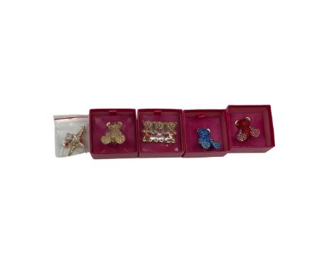 Butler &amp; Wilson brooches to include a 'Three Little Bears' brooch with the B&amp;W letters embellished in red crystals an