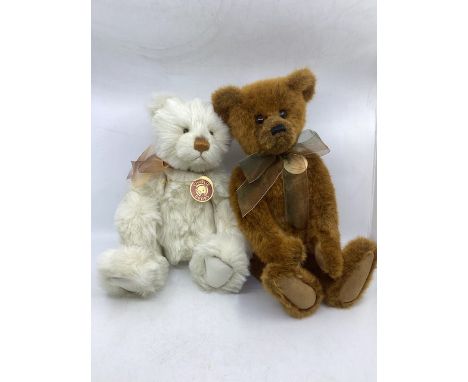 Charlie Bears ; vintage tedy bears to include; 083828 Sarah and 173519 Cameron teddy bears, with tags , as sold. (2)