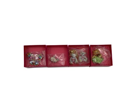 Butler &amp; Wilson jewellery to include a pretty kitty cat in dress enamel and crystal brooch, a butterfly multicoloured cry