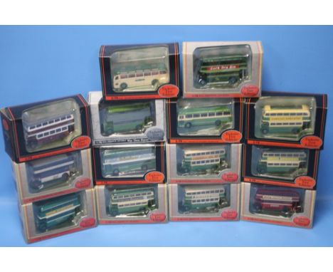 FOURTEEN BOXED EXCLUSIVE FIRST EDITION BUSES AND COACHES, 1:76 Scale.