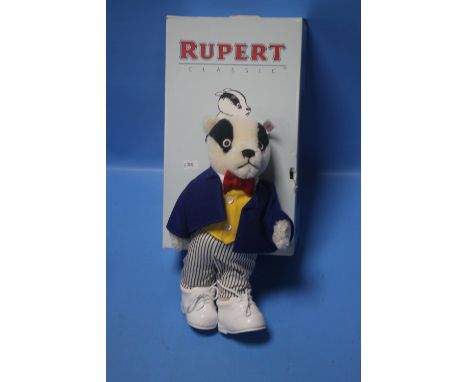 A STEIFF BILL BADGER, 'Rupert Classic' series, 2010, 28 cm, Limited Edition 284/1500 with certificate and boxCondition Report