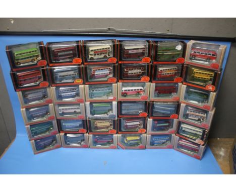 THIRTY SIX BOXED EXCLUSIVE FIRST EDITION BUSES AND COACHES, 1:76 Scale.