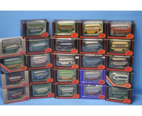 TWENTY FOUR BOXED EXCLUSIVE FIRST EDITION BUSES AND COACHES, ALL 1: 76 SCALE.