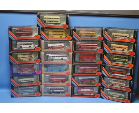 TWENTY FIVE BOXED EXCLUSIVE FIRST EDITION BUSES AND COACHES, 1: 76 SCALE.