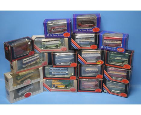 EIGHTEEN BOXED EXCLUSIVE FIRST EDITION BUSES AND COACHES, 1:76 SCALE.