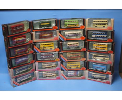 TWENTY FOUR BOXED EXCLUSIVE FIRST EDITION BUSES AND COACHES, 1:76 Scale.