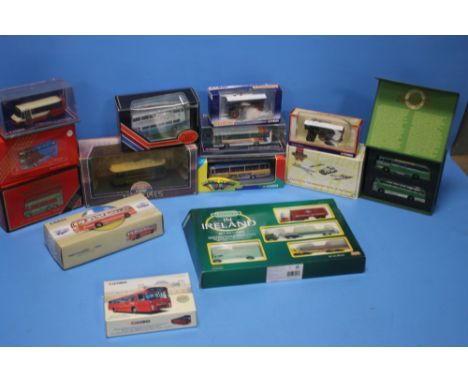 A MISCELLANEOUS BOXED DIE CAST LOT to include four Corgi Omnibuses, EFE and Trackside box sets, two Corgi Showmans engines, C