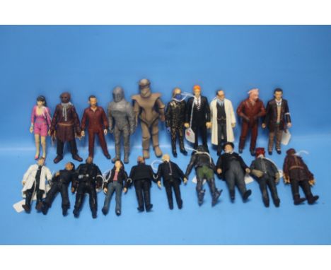 DR WHO A COLLECTION OF 20 BBC DR WHO ACTION FIGURES, to include pig slave robot mummy etc (20)