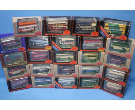 TWENTY FOUR BOXED EXCLUSIVE FIRST EDITION BUSES AND COACHES, 1: 76 SCALE.