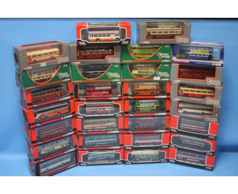 THIRTY BOXED CORGI OMNIBUSES MOSTLY LIMITED EDITION; 1:76 Scale