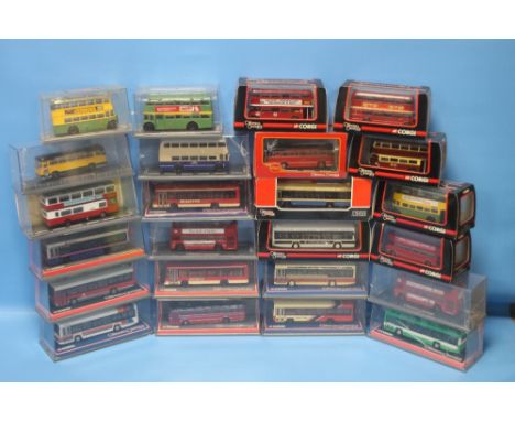 TWENTY FOUR CORGI OMNIBUSES AND COACHES LIMITED EDITION, 1: 76 SCALE.