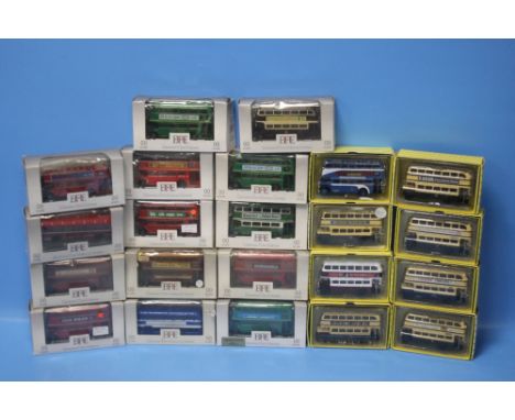 EIGHT BOXED FORWARD MODELS HISTORIC BRITISH BUSES, 1:76 SCALE to include Birmingham and West Midlands examples together with 