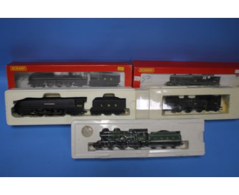 THREE BOXED 00 GAUGE STEAM LOCOMOTIVES, to include .2270 LMS 4-6-2 City of Edinburgh, R.2732 BR 2-6-4 Stanier, R.3062 LNER 4-