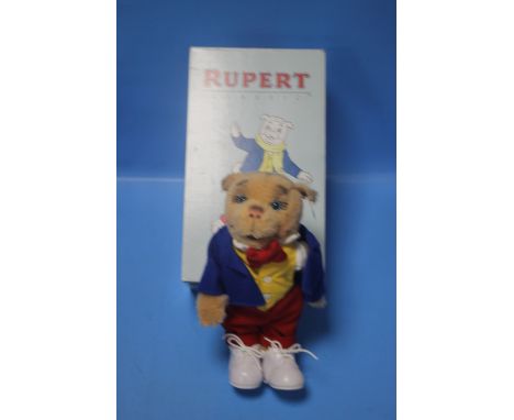 A STEIFF ALGY PUG, 'Rupert Classic' series, 2008, 30 cm, Limited Edition 846/1500 with certificate and box