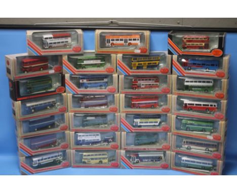 TWENTY SEVEN BOXED EXCLUSIVE FIRST EDITION 1: 76 SCALE DIE CAST BUSES AND COACHES.