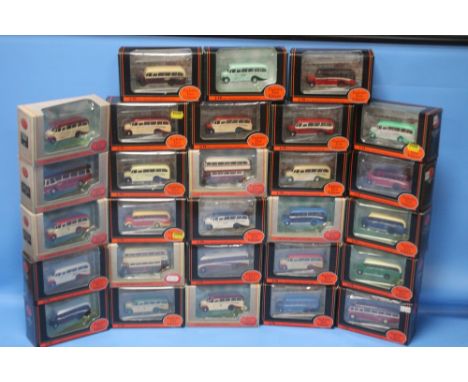 TWENTY EIGHT BOXED EXCLUSIVE FIRST EDITION BUSES AND COACHES.